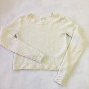 BP Women’s XS off white long sleeve crop sweater
